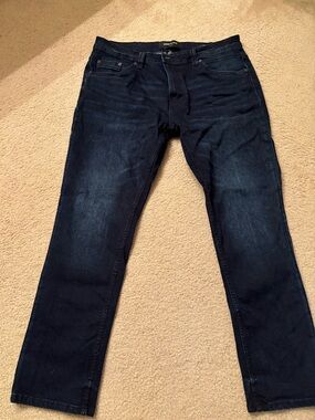 Men's Kenneth Cole NY Slim Fit dark wash jeans, 36x30